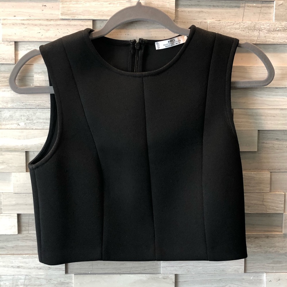 Black Top + Skirt 2 Piece Set